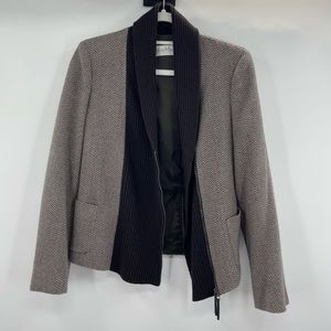 Max Mara lana virgin wool cashmere zipper jacket/blazer size 8